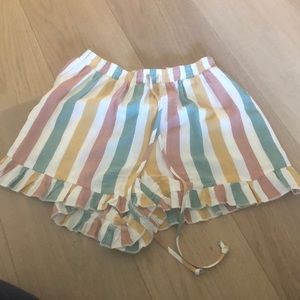 American eagle striped flowey shorts